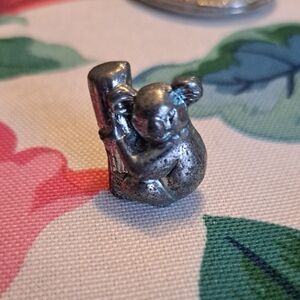 Silver Koala Figurine for Small Pets